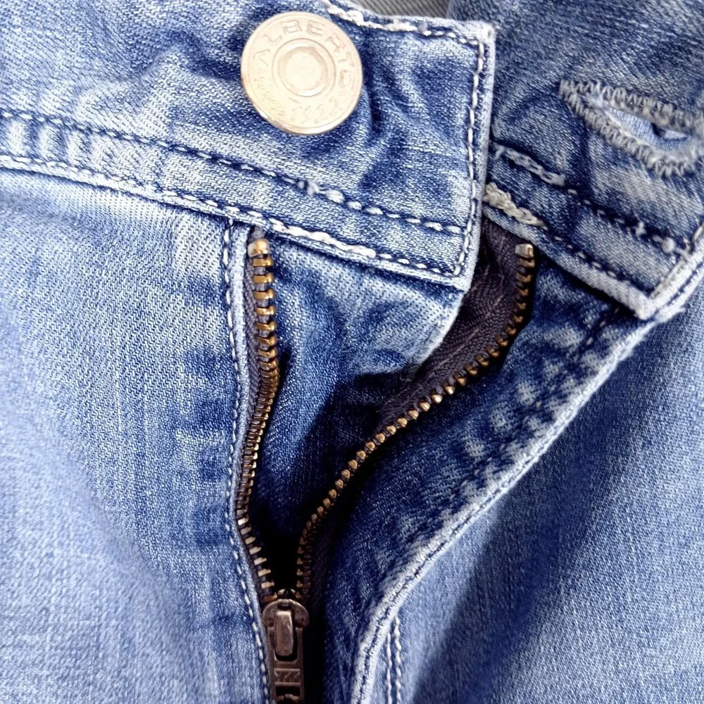 Alberto Jeans Mens 38x36 Blue Pipe-B DS Light Denim Regular Slim‎ Fit Stretch
